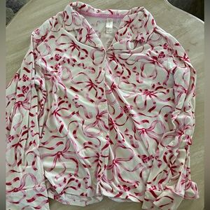 Jessica Simpson Pink Ribbon Pattern Pajama set
